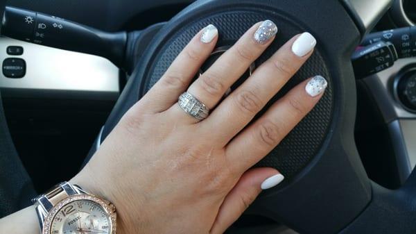 White w/sparkle