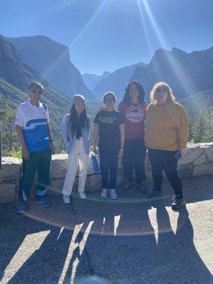 Enjoying a peaceful momment at Tunnel View in Yosemite before the crowds arrive.