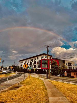 Lucky day. It rained for 3 minutes this summer but we won't soon forget it.