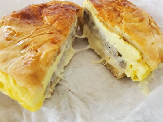 Sausage and egg croissant (#6)