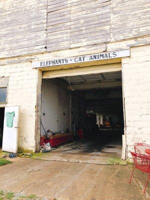 Sign on barn