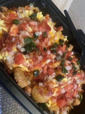 Potato Oles Scrambler with Bacon & Some Extras