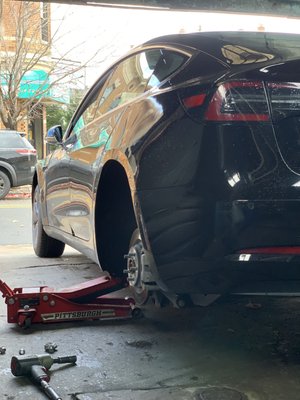 2015 Tesla Model 3 ‍Jobs Flat FIX Tire REPAIR