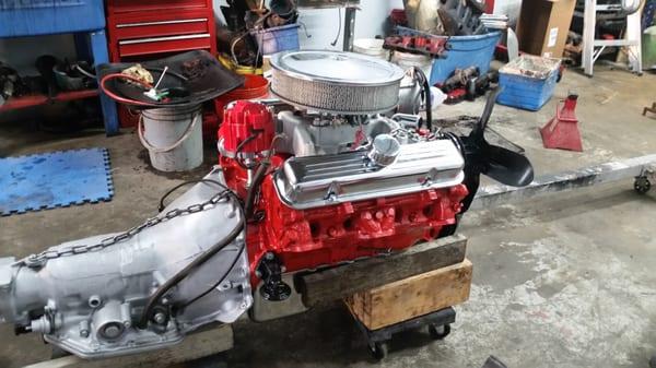 1967 Pontiac 350 fire Burt original engine with 350 turbo transmission rebuild & engine    by wolf auto & mechanic