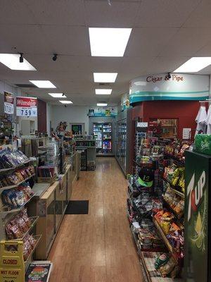 Energy drinks, candy, cigarettes, cigars, tobacco, smoke shop, wine, snacks, and more