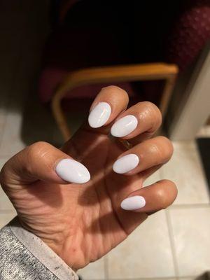 White dip nails