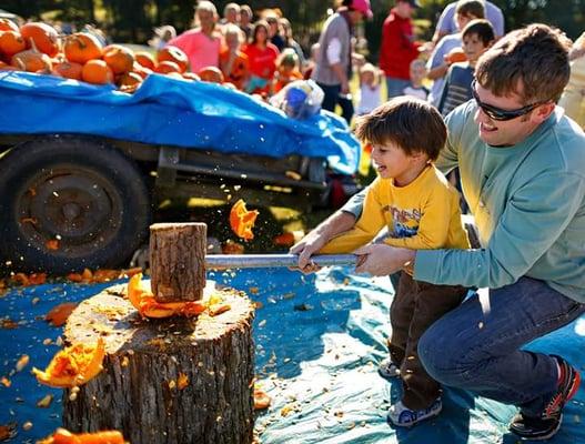 Getting ready to go into quicker Lake Pumpkin Festival in looking forward to it