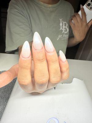 Short almond nails