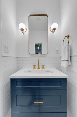 Powder room vanity