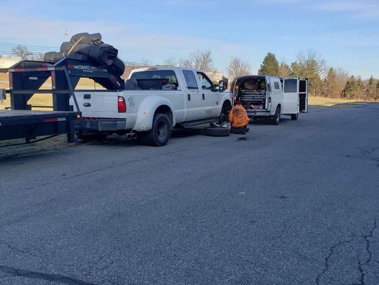 Happy to help this out of state trucker get on the road safely back to Georgia from Easton, PA after his brakes & caliper failed.