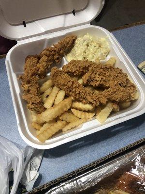 Chicken tender meal for 6.99