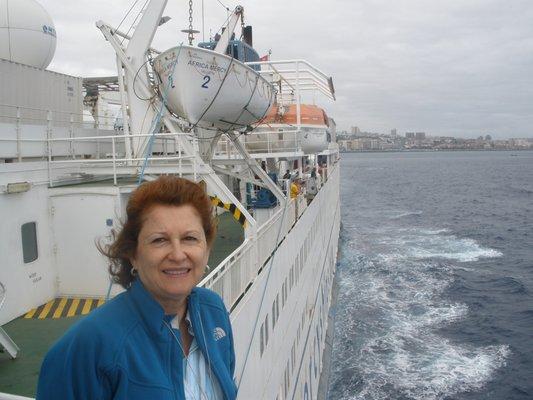 Dr. Gonzalez McDonnell aboard the Africa Mercy hospital ship