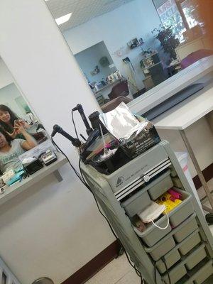 Shes doing my highlight retouch ....thanks kim call her to make ur appointment 714 808 2063 ...