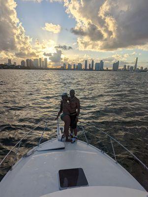 Golden hour photoshoot in Miami.