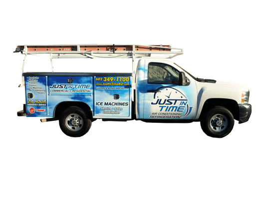 Our techs arrive in a truck or van that can't be missed!