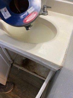 Clogged sink