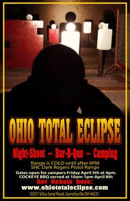 Ohio Total Eclipse Public Late Night Shoot SHC Rogers Range -- Full Solar Eclipse Ohio BBQ Camping  6-10pm  April 8 2024