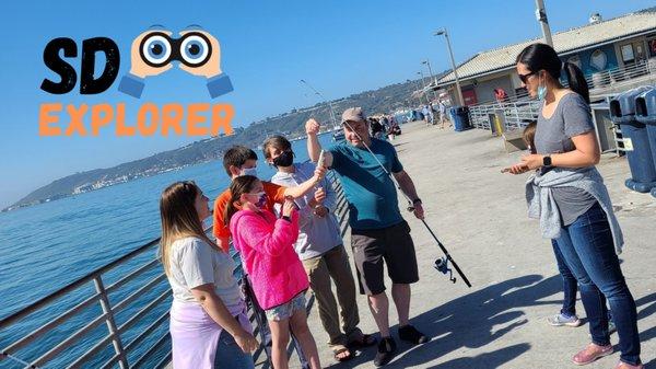 SDExplorer's Pier Fishing Experience at Crystal Pier!