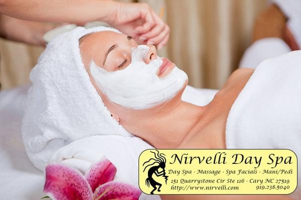 Traditional Spa Facials - come by Nirvelli Day Spa for a little pampering and see what it's all about