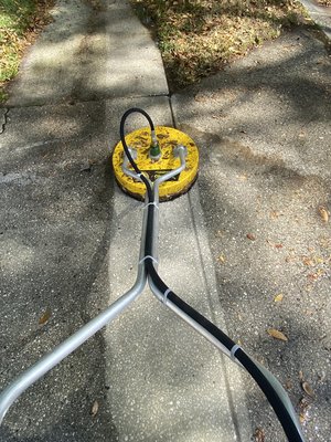 Instantly clean driveways