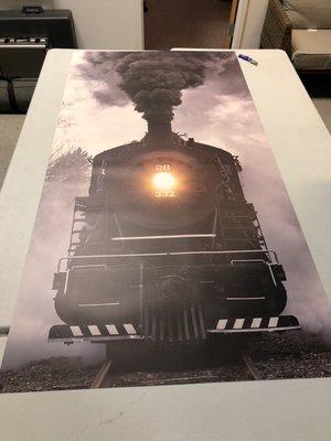 We get asked all the time what is the largest print we can do. This beauty is 48x 96 and it still isn't the largest.