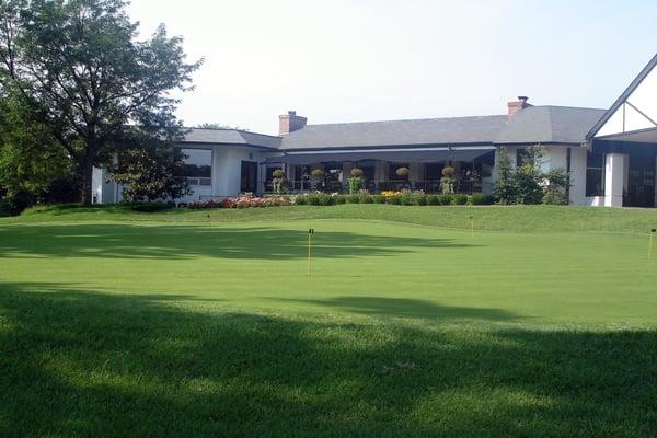 View of the Clubhouse from the practice green