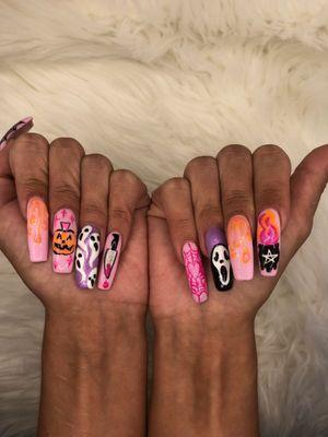 Halloween nail art