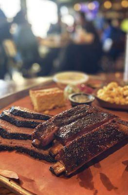 Smoked ribs and Beef Brisket