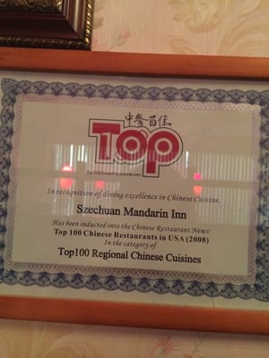 Excellence in Chinese cuisine.