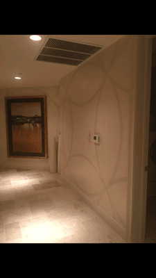 3D plaster wall finish