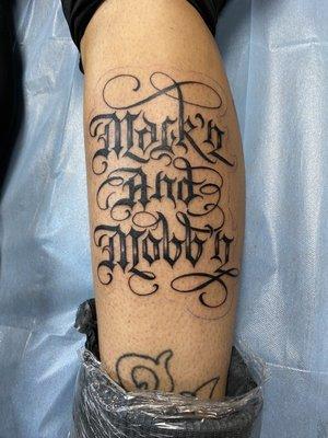 Lettering Az tattoos