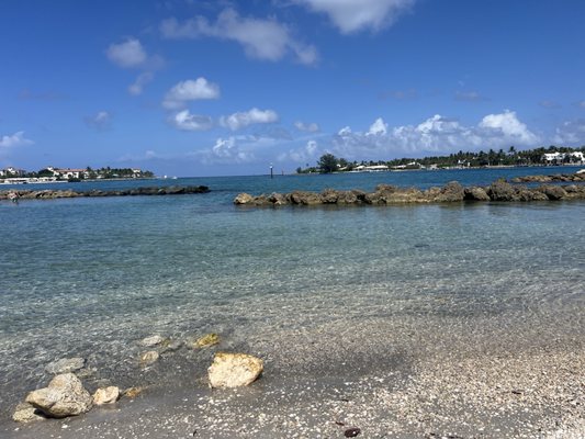 Clear water's perfect for snorkeling