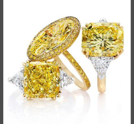 Fancy Yellow Diamond Rings