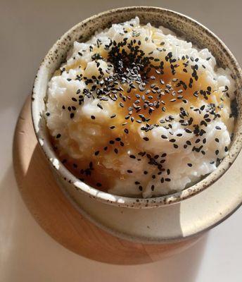 Sesame Rice Porridge w/ Manuka Honey