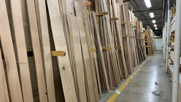 Wide selection of lumber