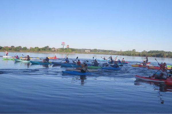 Paddle Skedaddle - event held in the early Fall at Quarry Springs Park - 2 mile kayak and 5k run/walk event.