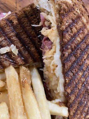 Oh the Rueben! Great perfectly toasted bread with a generous portion of meat and sauerkraut