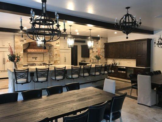 A Custom Kitchen we designed, built and installed in Central Utah.