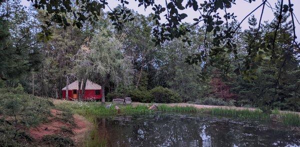 The Yurt in Grass Valley, available for longer treatments, ritual work and transformational ceremonies.