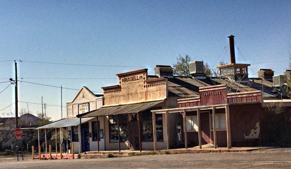 These might be some real old timey buildings in the actual town???