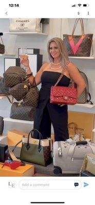 Preowned authentic great  selection of LOUIS VUITTON-CHANEL-HERMES'-DIOR-GUCCI