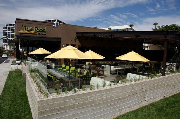 True Foods in Newport Coast outdoor landscaping we designed and completed.