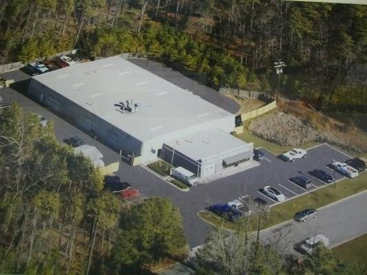 Arial View of repair shop