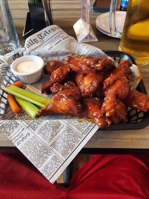 Mango Habanero wings!! Awesome!!