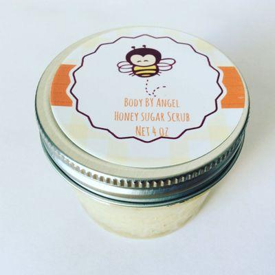 Exfoliate your skin with honey sugar scrub!