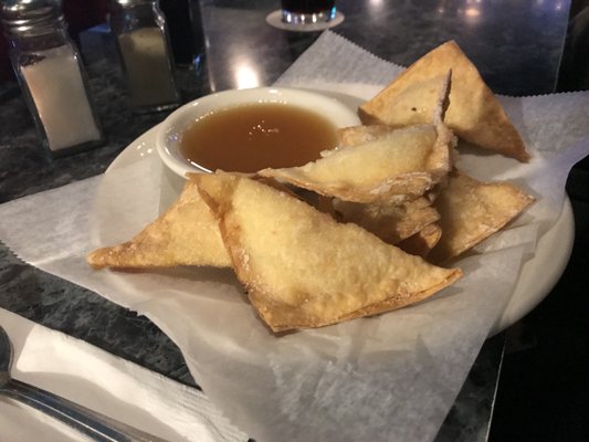 Crab Rangoon's....piping hot