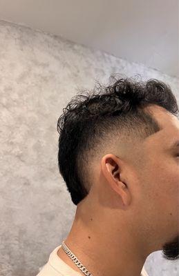 Burst fade mullet