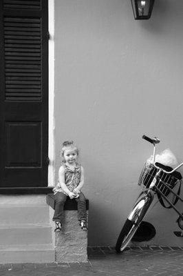 Ava on a Quarter stoop many years ago...