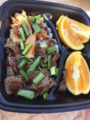 Beef & chicken teriyaki!