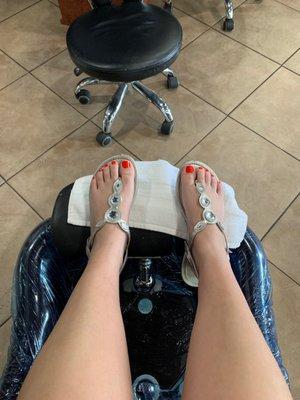 My pedicure